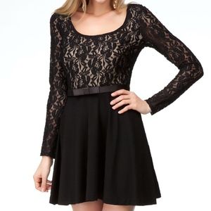 fit & flare lace dress